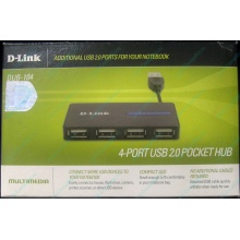 Карманный USB 2.0 концентратор D-Link DUB-104 в Пятигорске, USB хаб DLink DUB104 (Пятигорск)