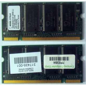 Модуль памяти 256MB DDR Memory SODIMM в Пятигорске, DDR266 (PC2100) в Пятигорске, CL2 в Пятигорске, 200-pin в Пятигорске, p/n: 317435-001 (для ноутбуков Compaq Evo/Presario) - Пятигорск